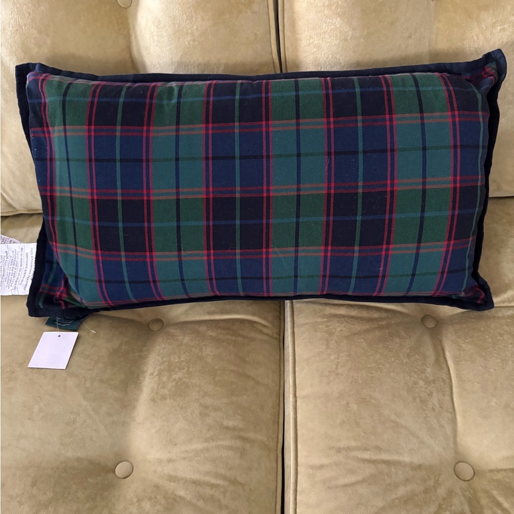 Ralph Lauren Tartan Lumbar Pillow
